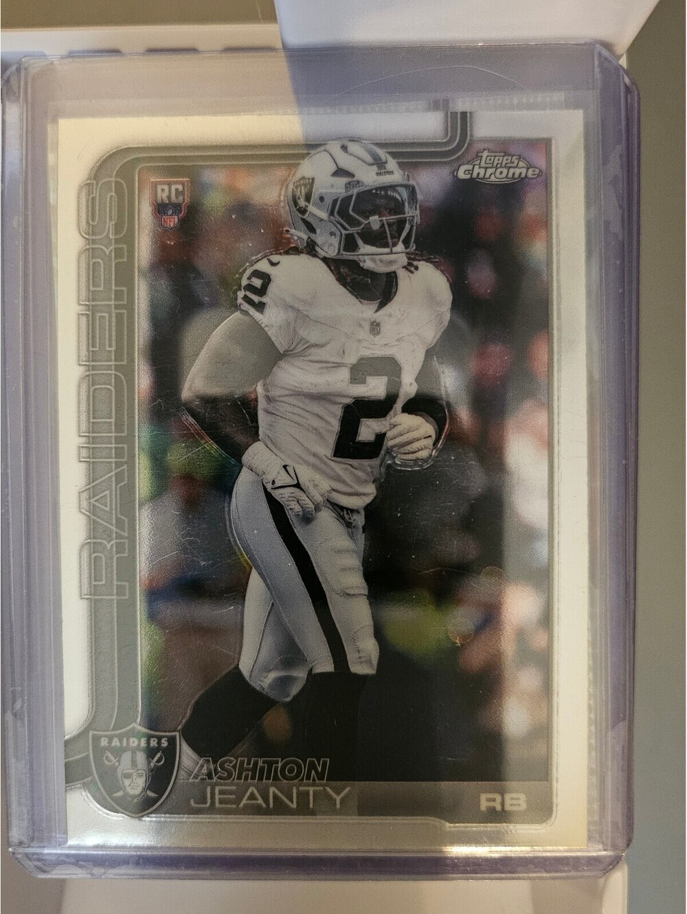 2025 Topps Chrome Football Ashton Jeanty Base Rookie RC #322 RAIDERS